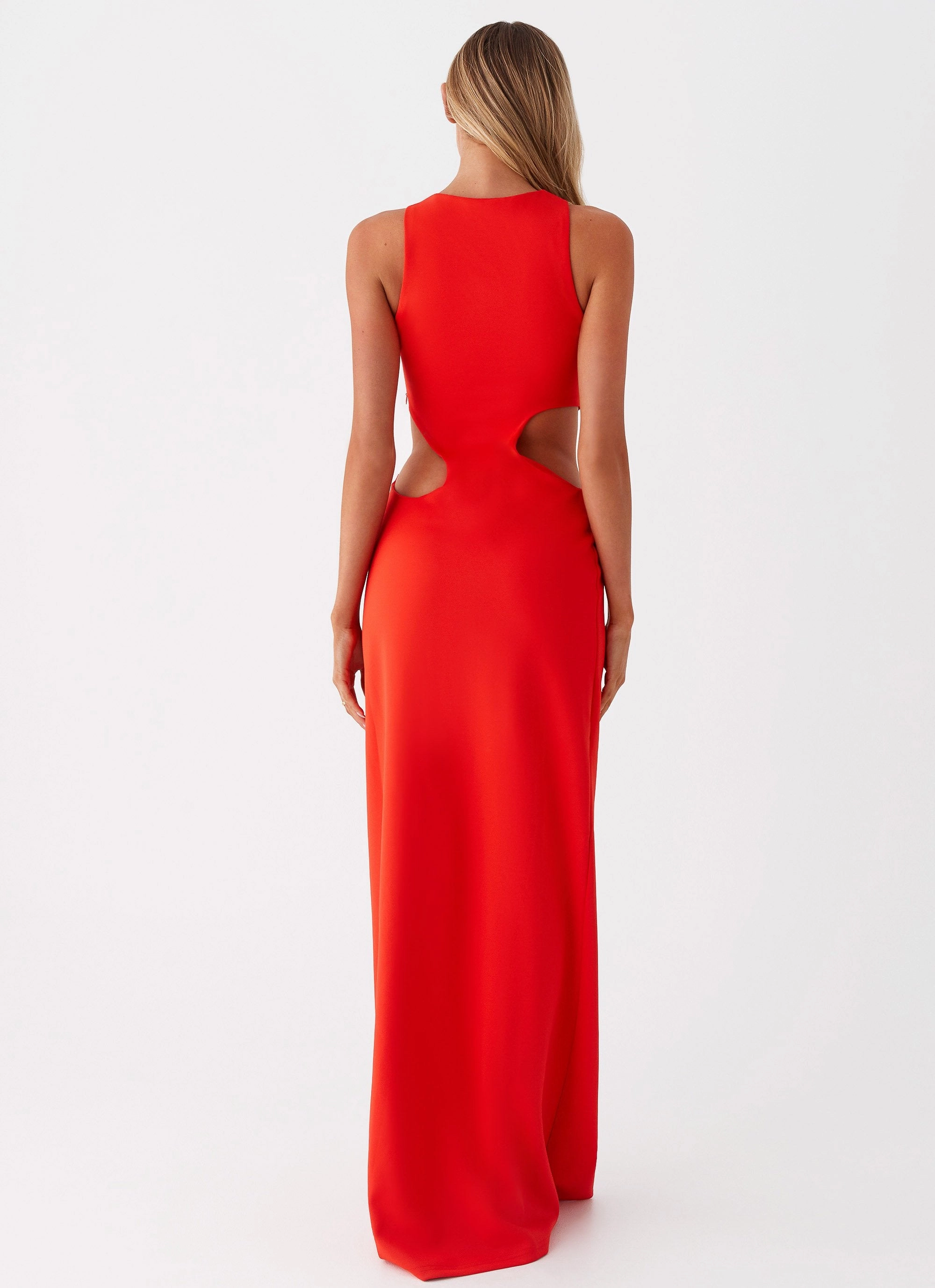 Sophisticated Wear FoldablePackaging Vaeloria Maxi Dress - Red