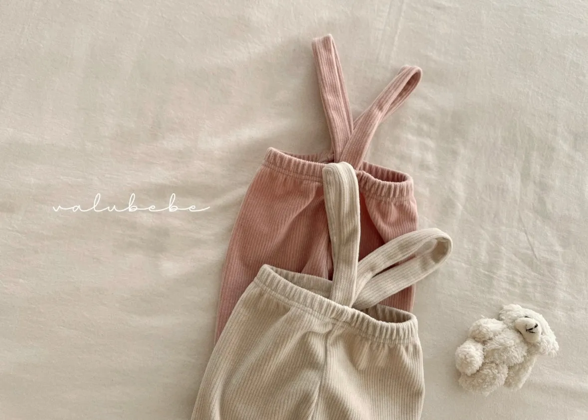 velour suspender pants