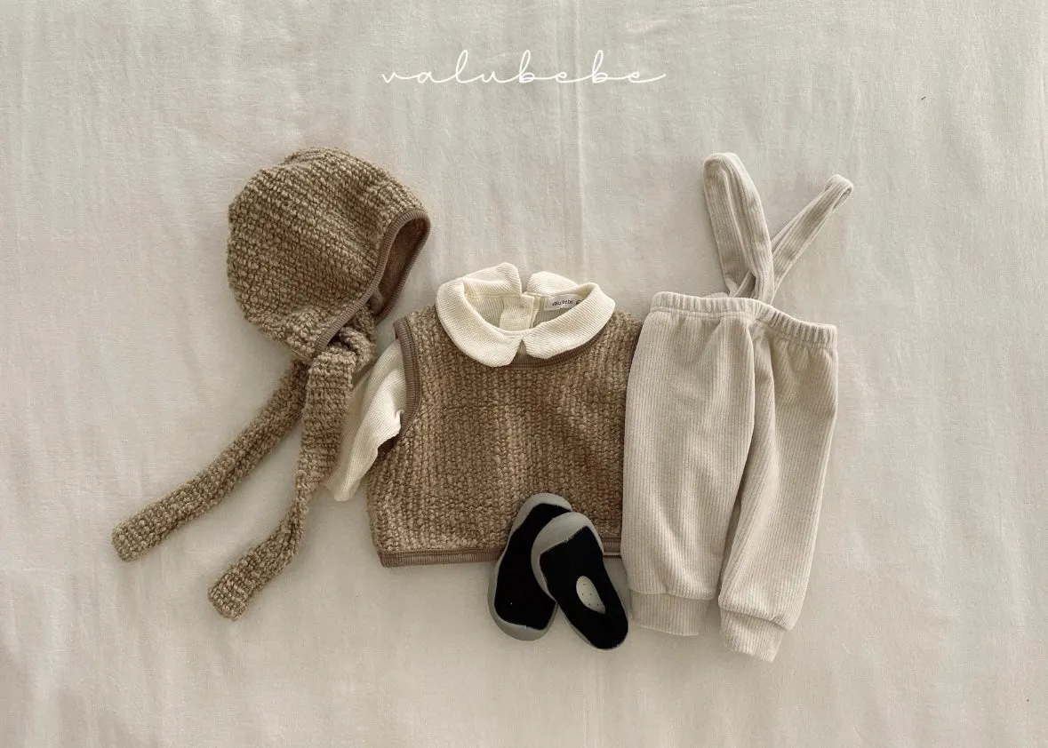 velour suspender pants