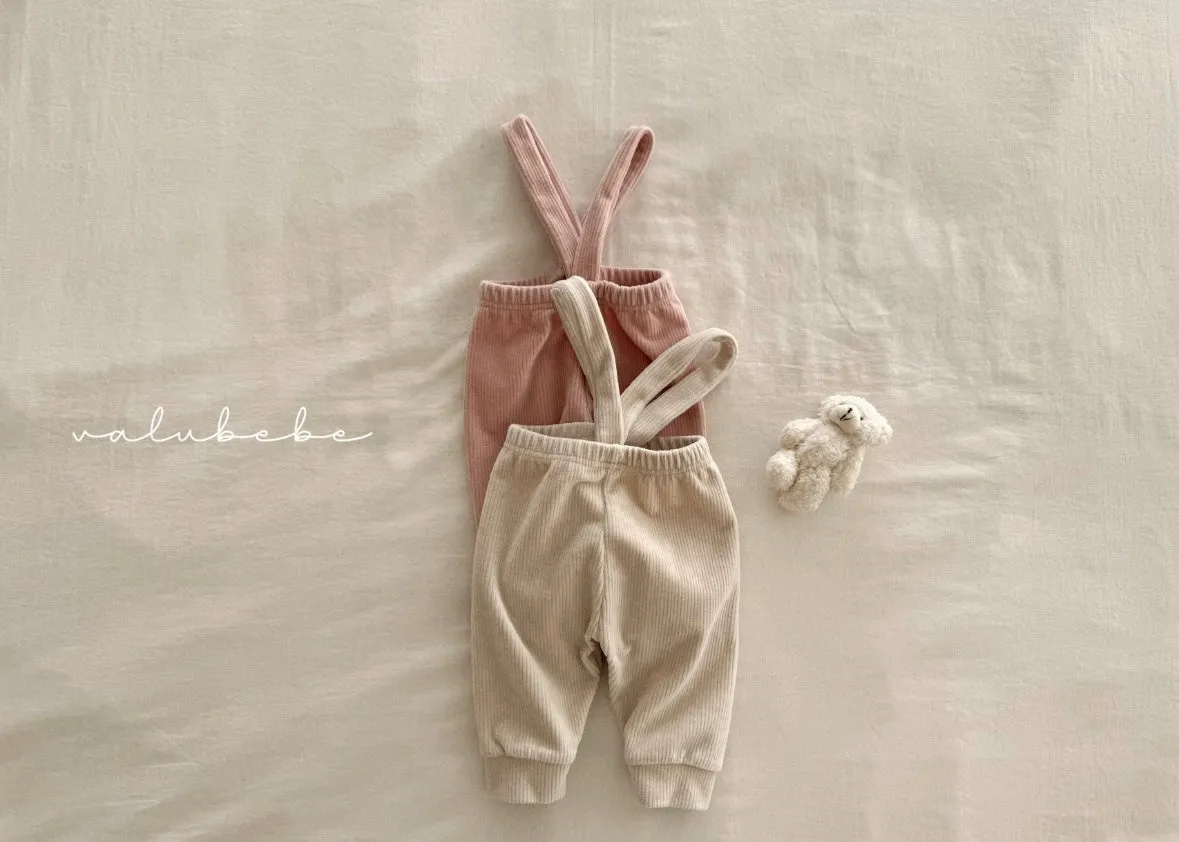 velour suspender pants