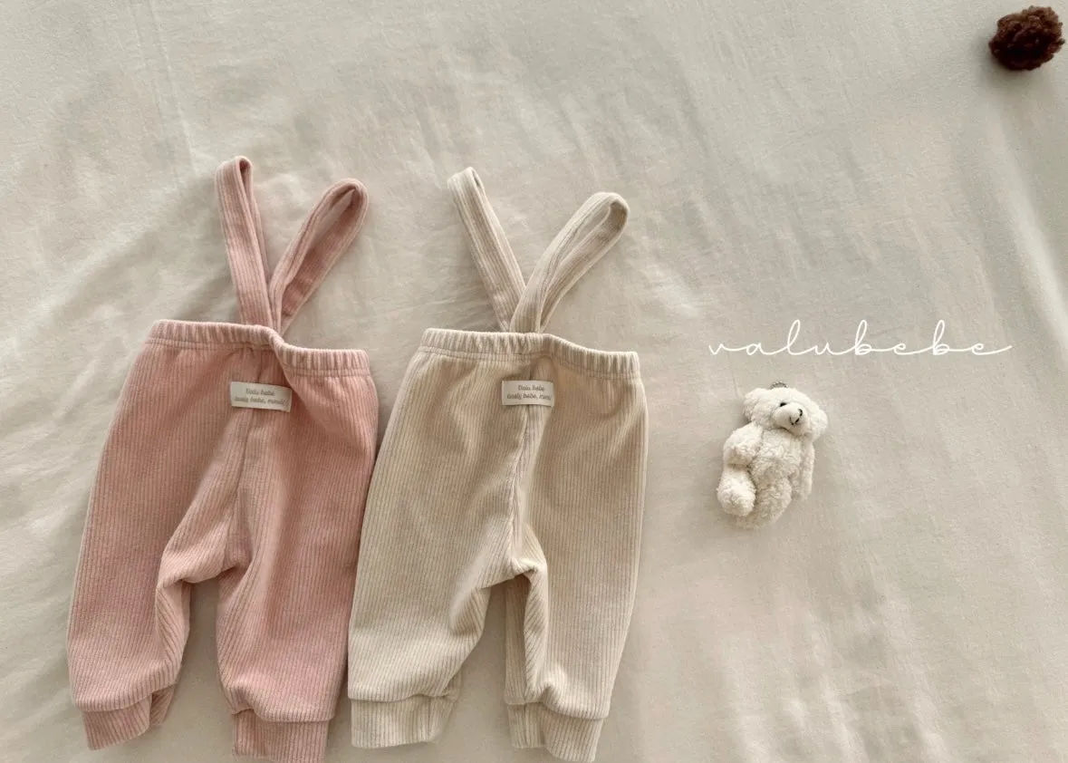 velour suspender pants