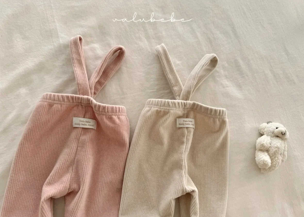 velour suspender pants