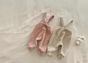 velour suspender pants