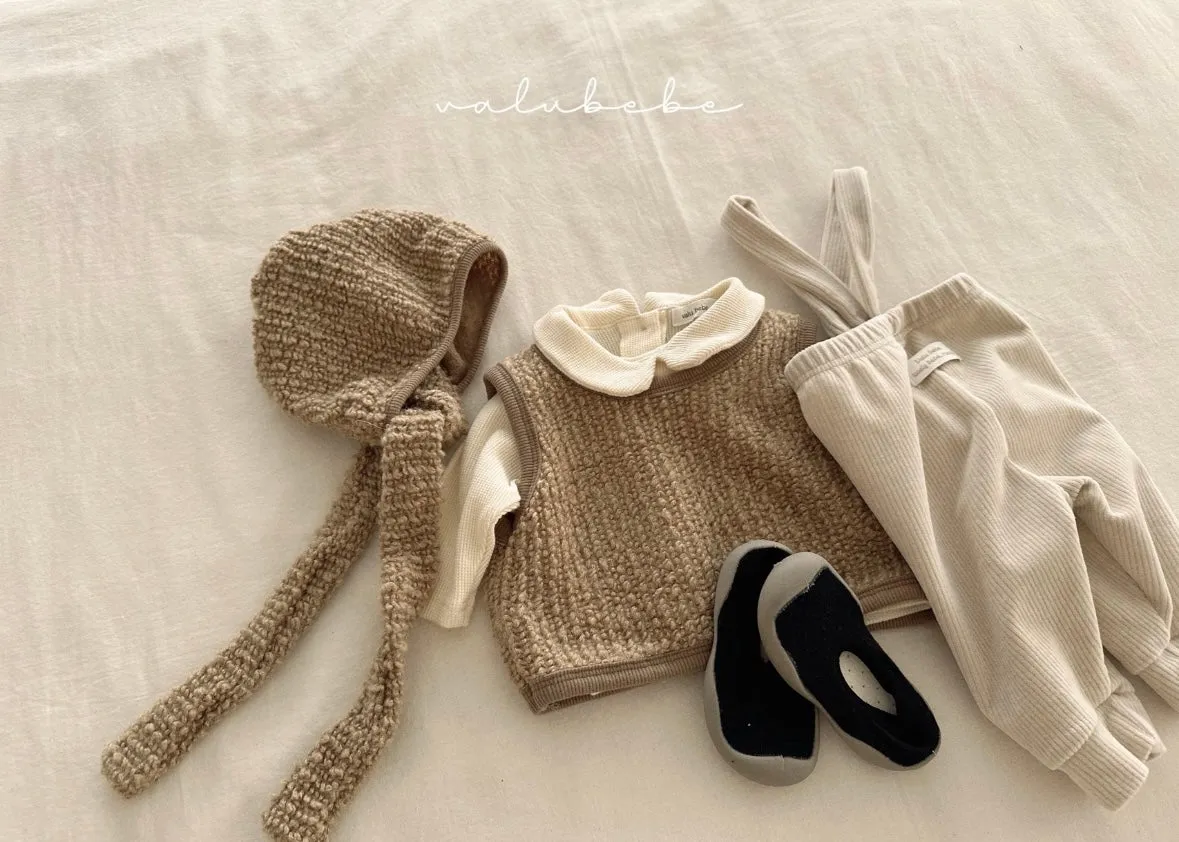 velour suspender pants