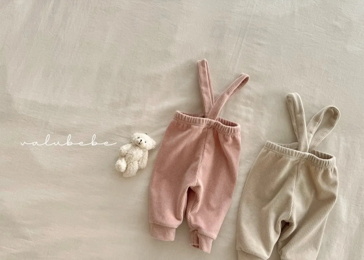 velour suspender pants