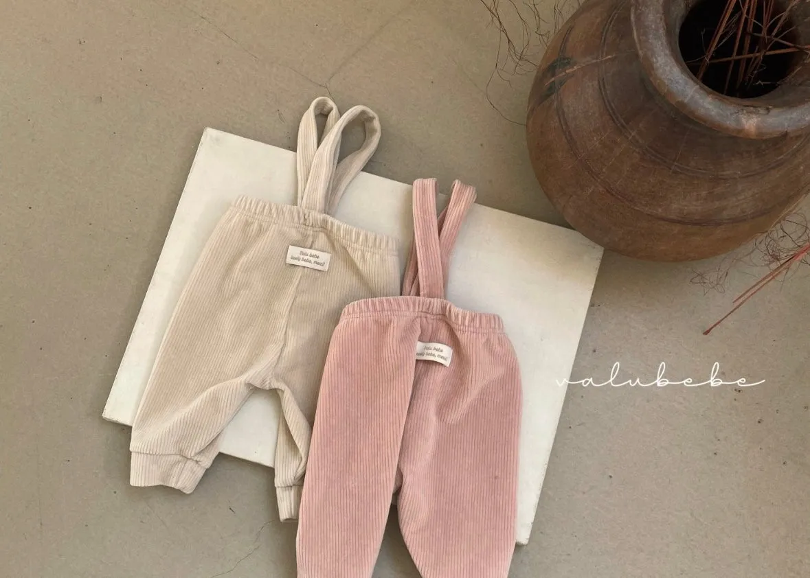 velour suspender pants