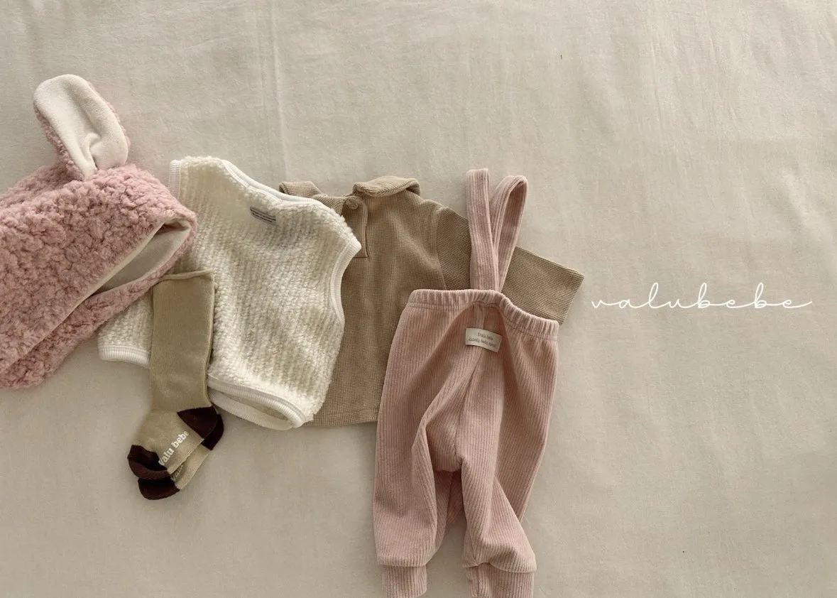velour suspender pants