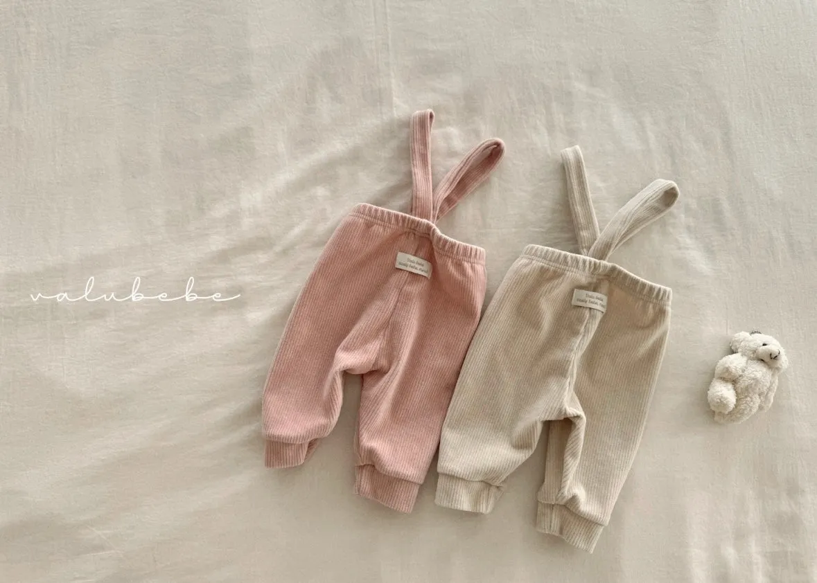 velour suspender pants