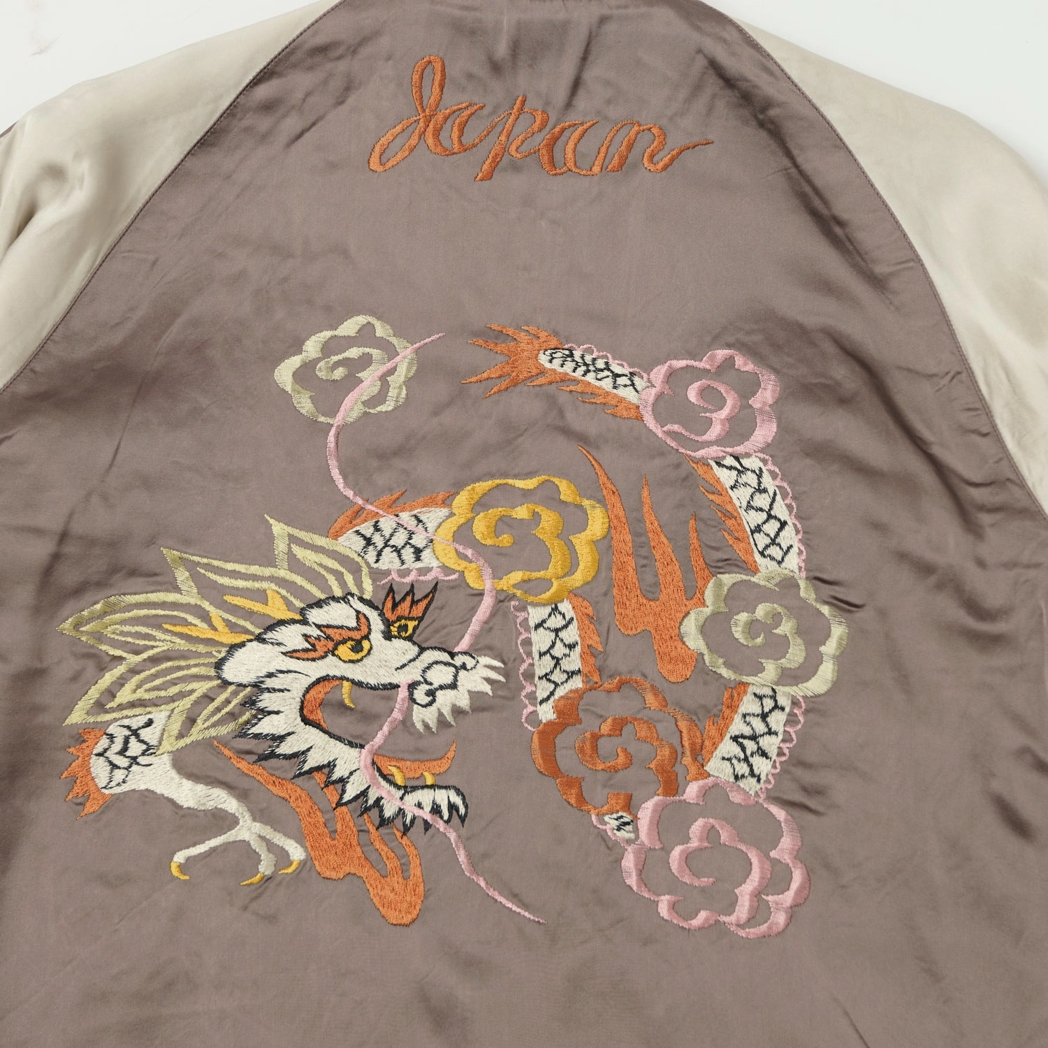 Tailor Toyo x Kosho & Co. Special Edition Reversible 'Sukajan' Souvenir Jacket - Blue Elastic Cuff Adjustment Cozy Hood Detail