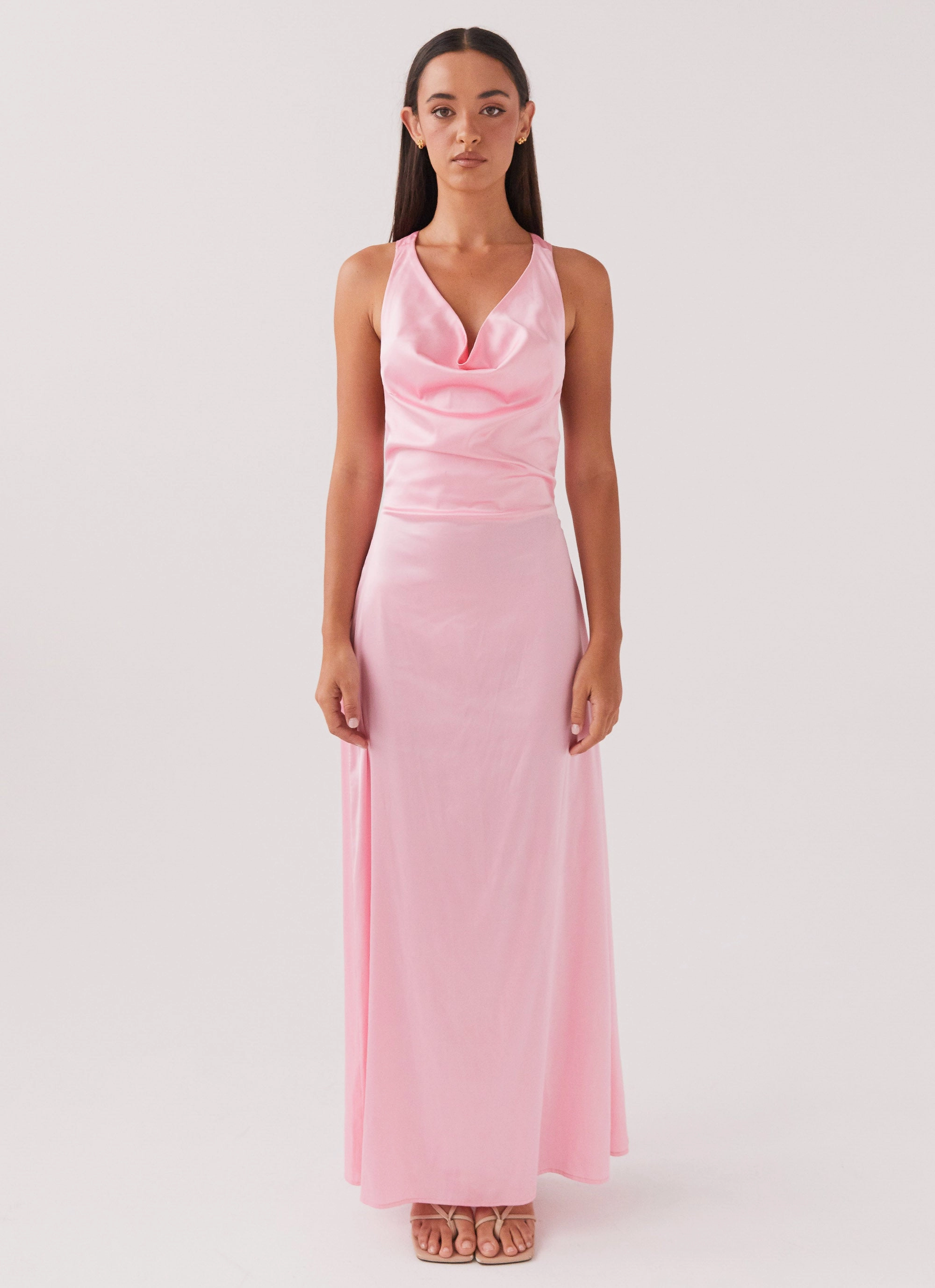 Cozy Layers Leg-Lengthening Musa Maxi Dress - Candy