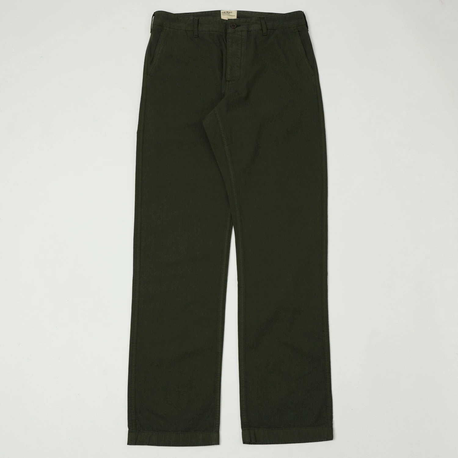 All Occasion Seamless Design Heimat 'Journey' Herringbone Twill Chinos - Military Green