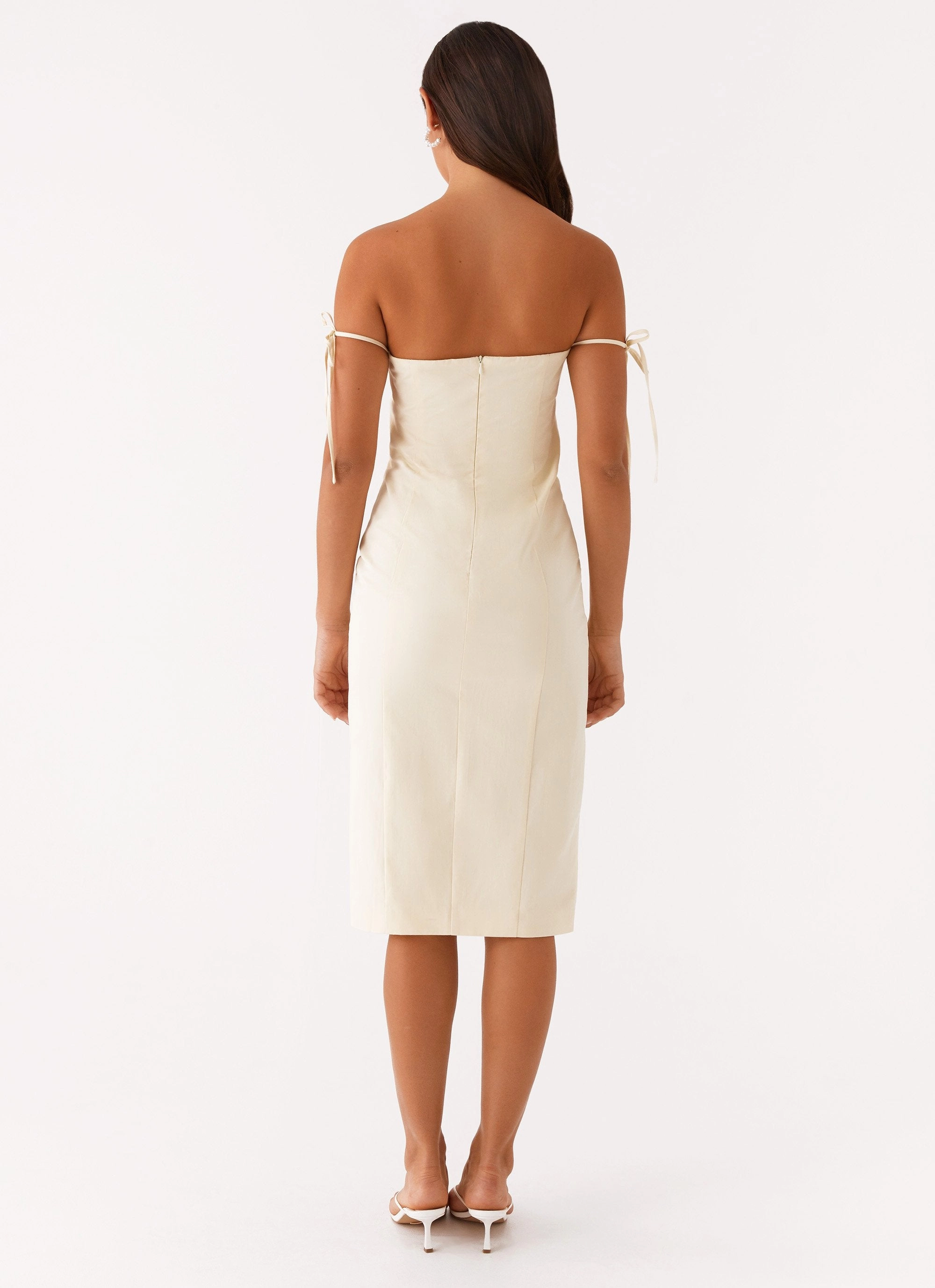 Silk Air Effortless Piece Limelight Midi Dress - Lemon