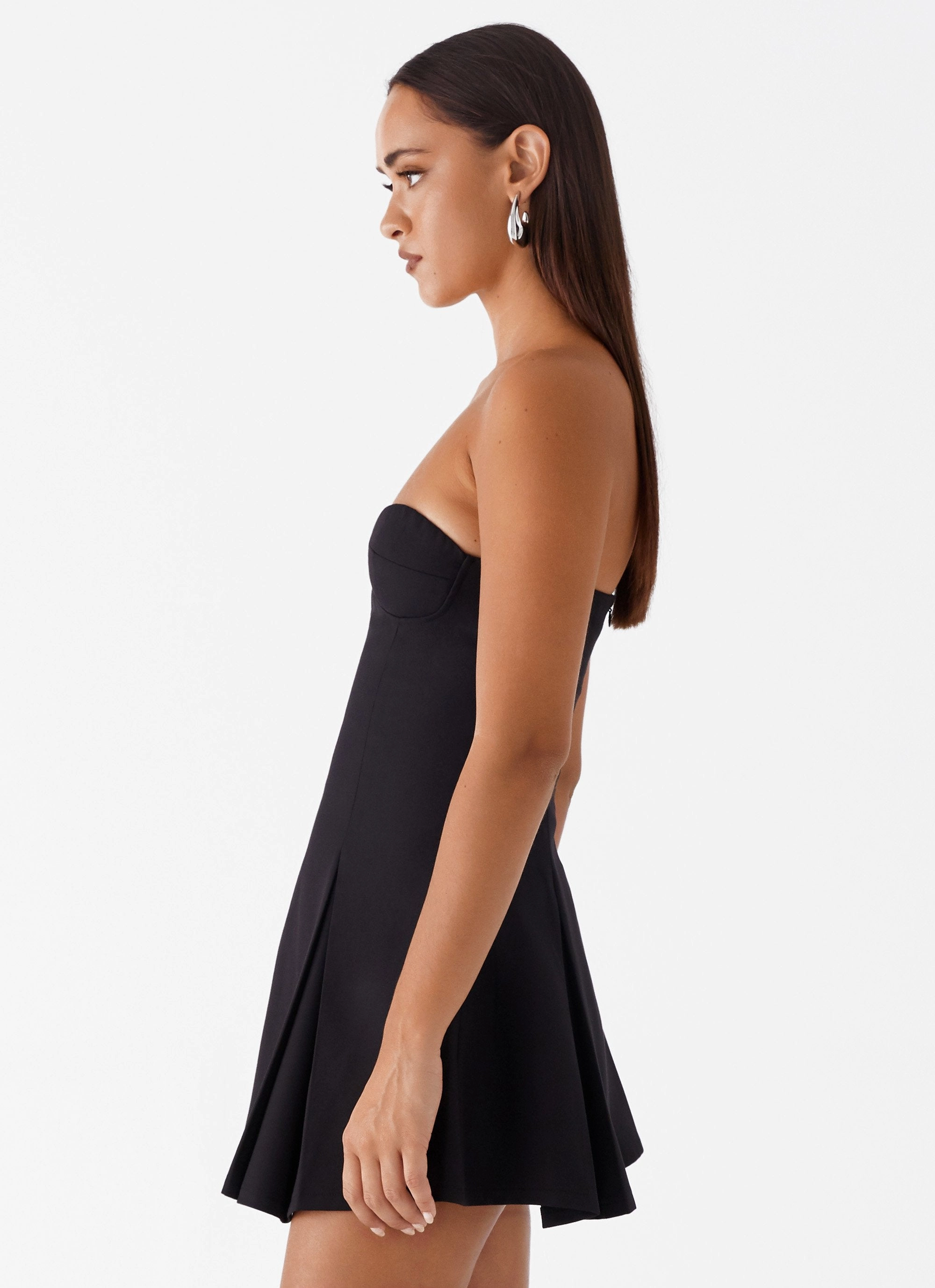 Fresh Form Victoria Strapless Mini Dress - Black
