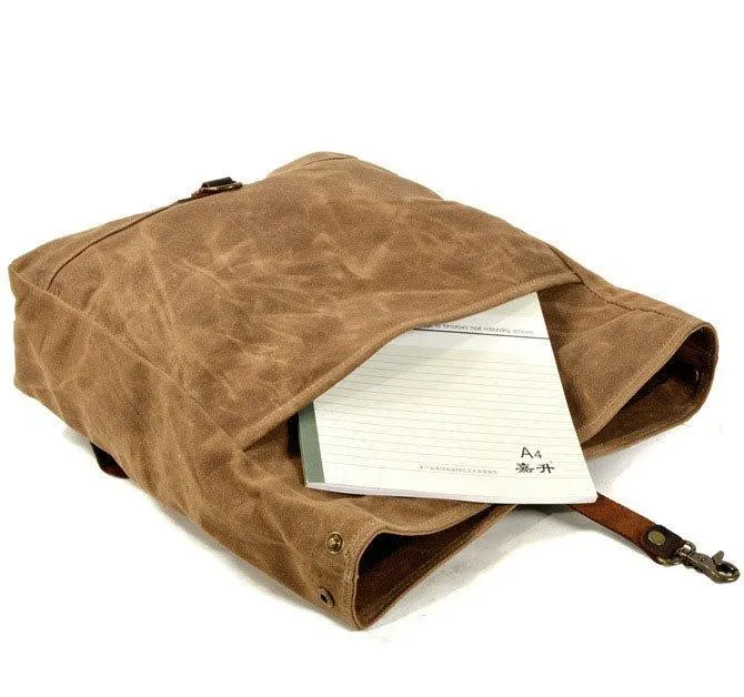 Vintage Canvas Messenger Bag Laptop and Motobags