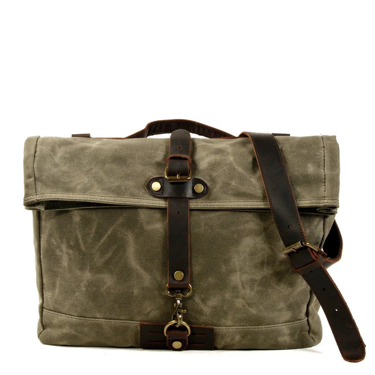 Vintage Canvas Messenger Bag Laptop and Motobags