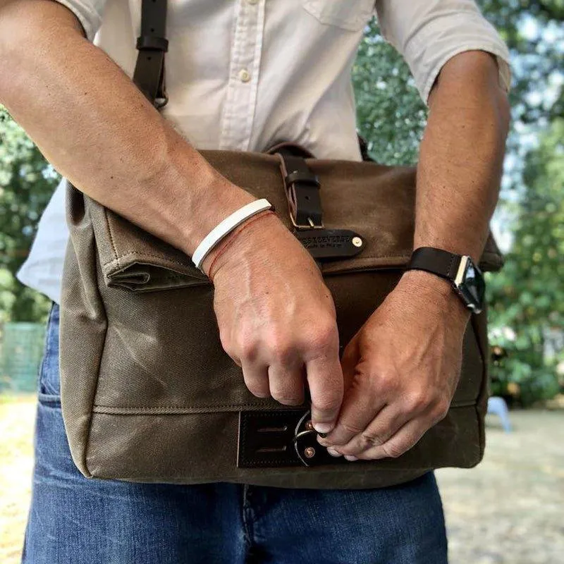 Vintage Canvas Messenger Bag Laptop and Motobags