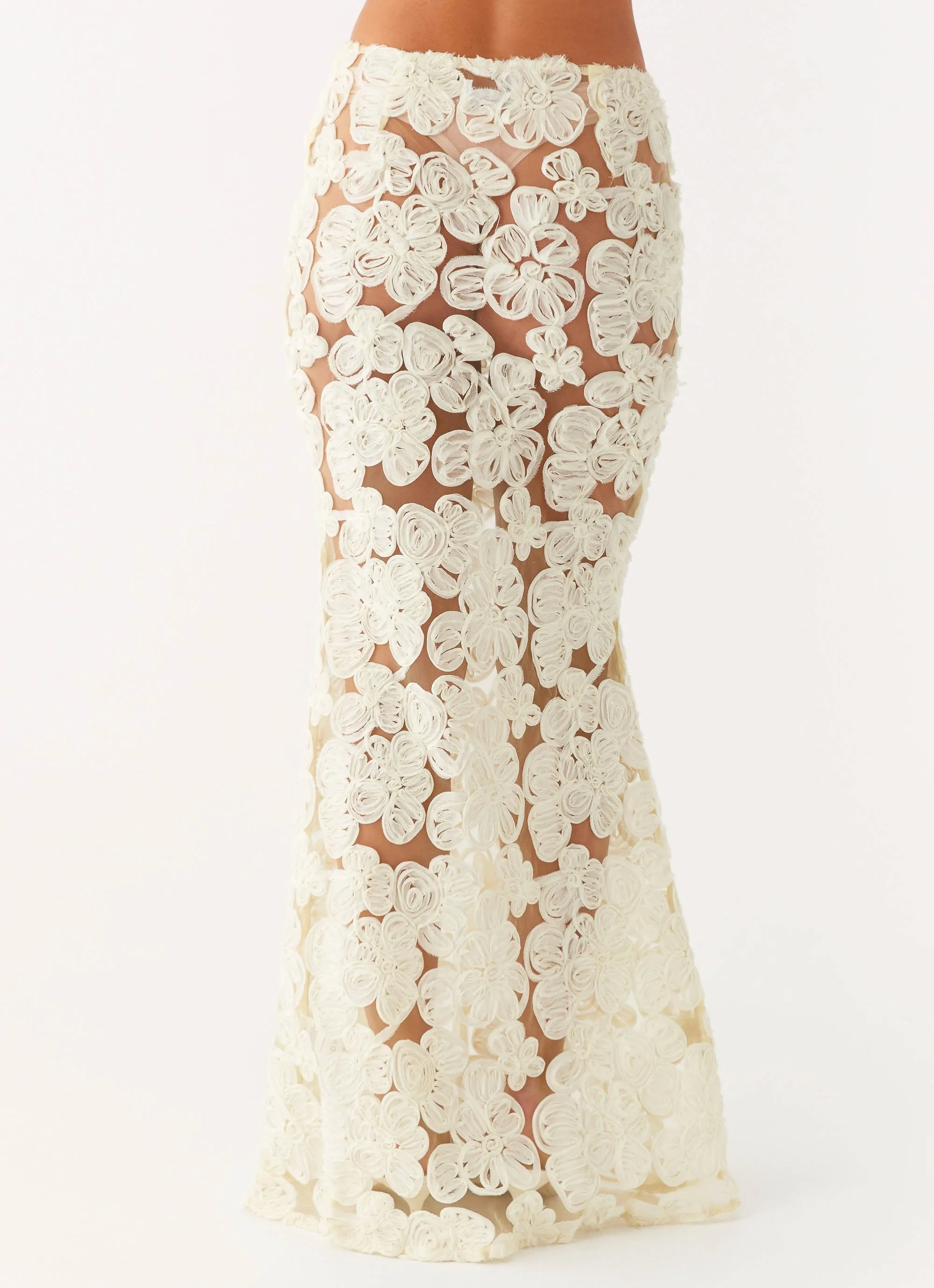 Fiorella Floret Maxi Skirt - Yellow Comfort Fit