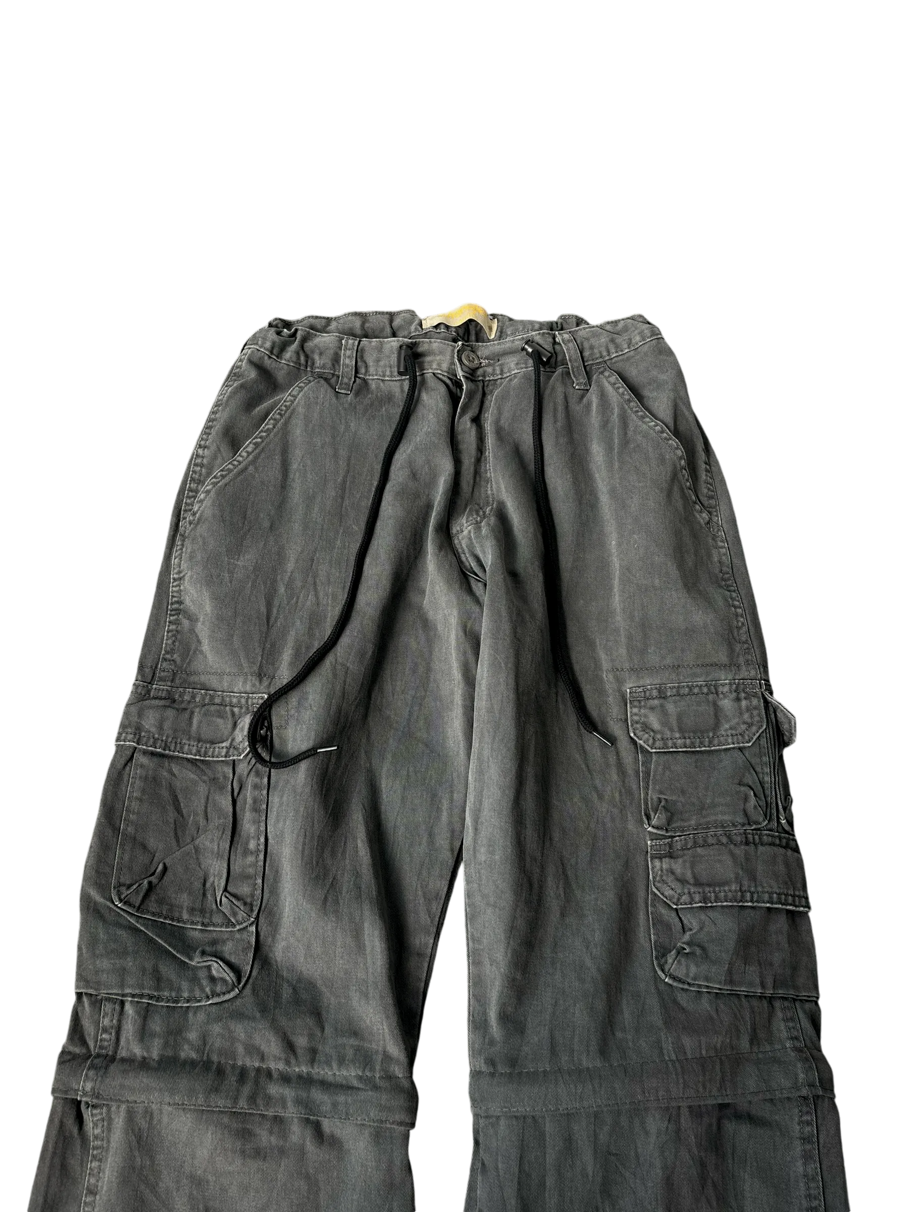 Vintage Parachute Convertible Cargos - Military Grey