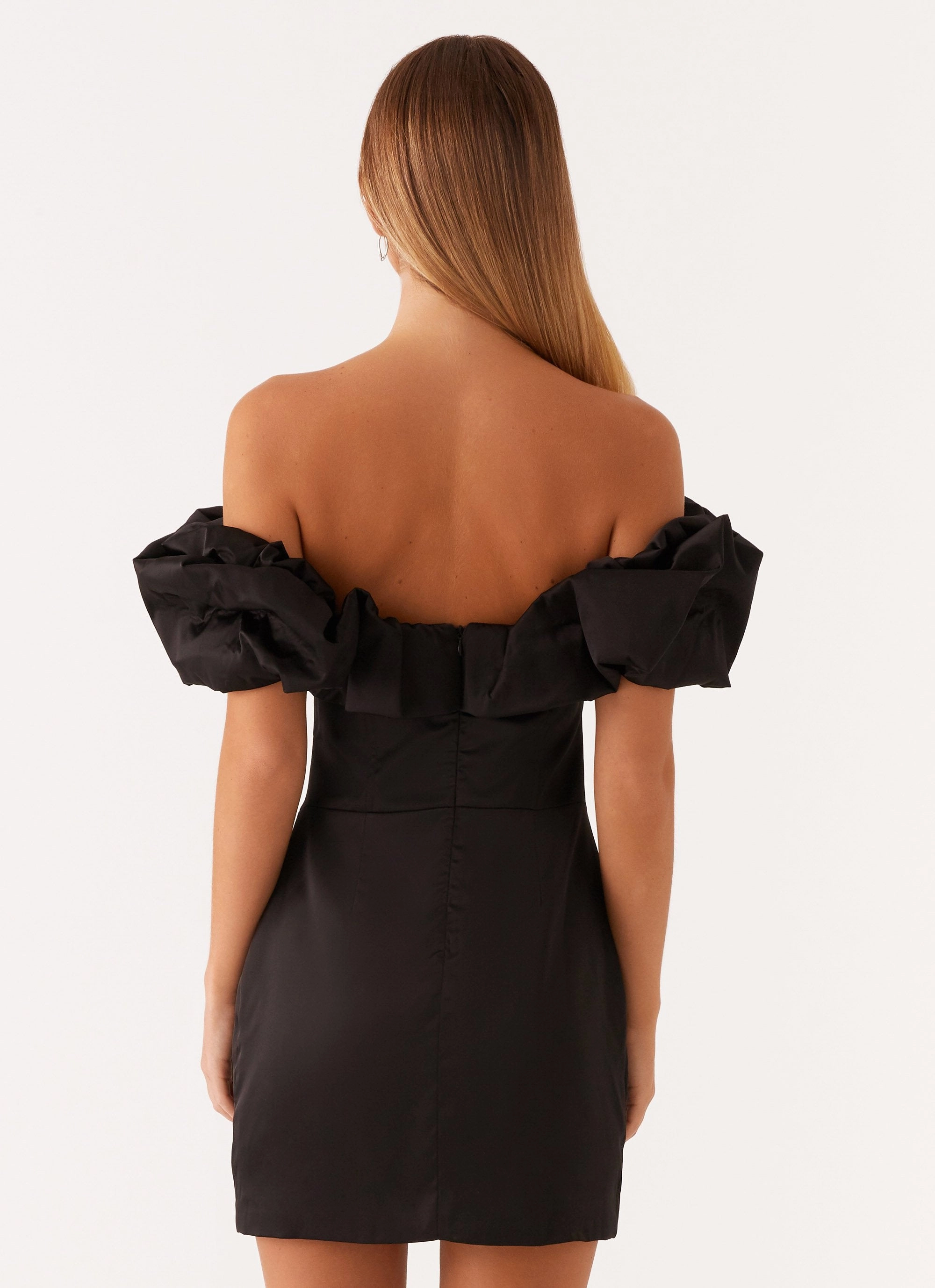 Church Proper Dance-Party Read My Mind Mini Dress - Black