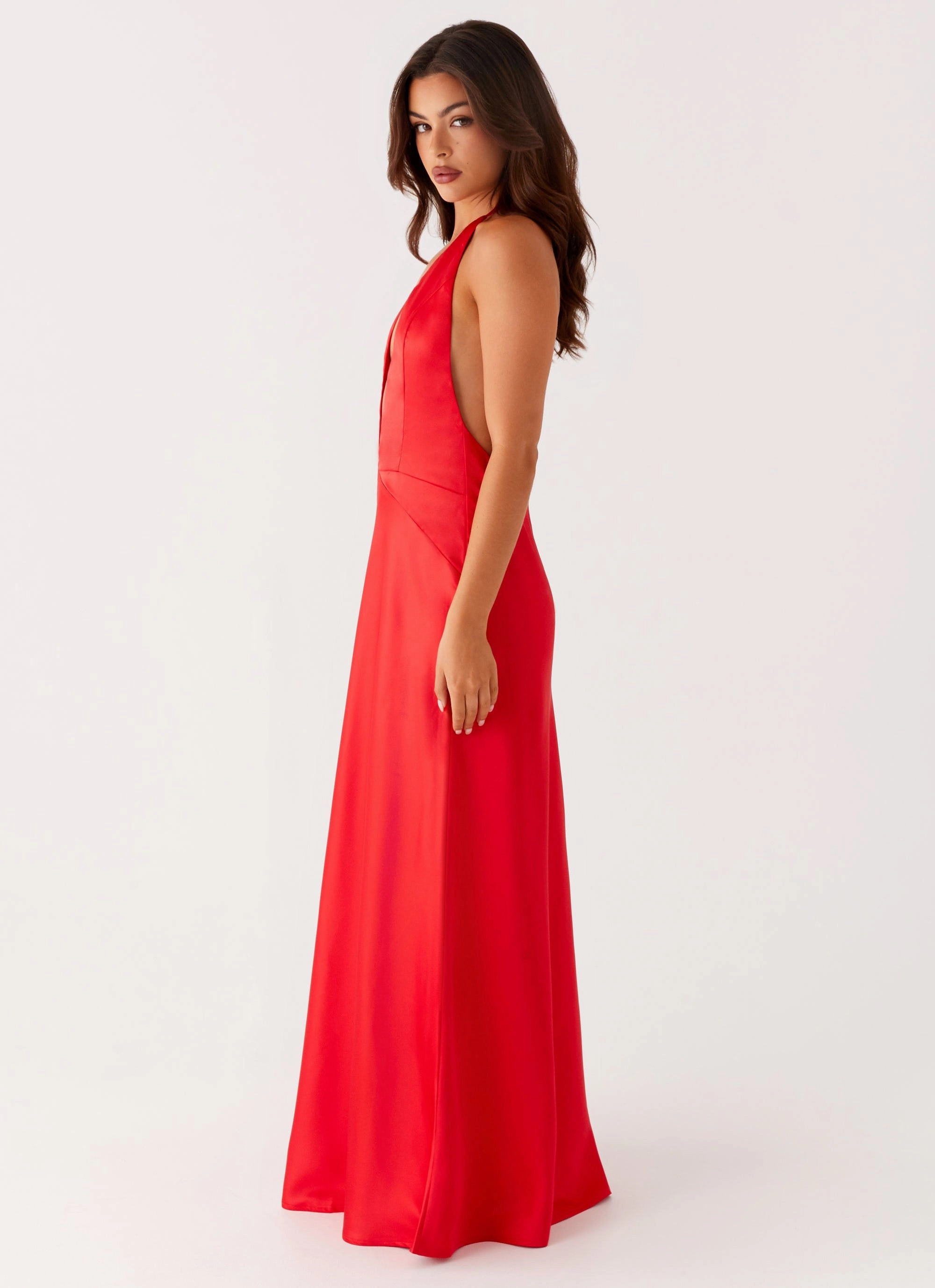 Casual and Smart Perfect Layering Idol Maxi Dress - Red