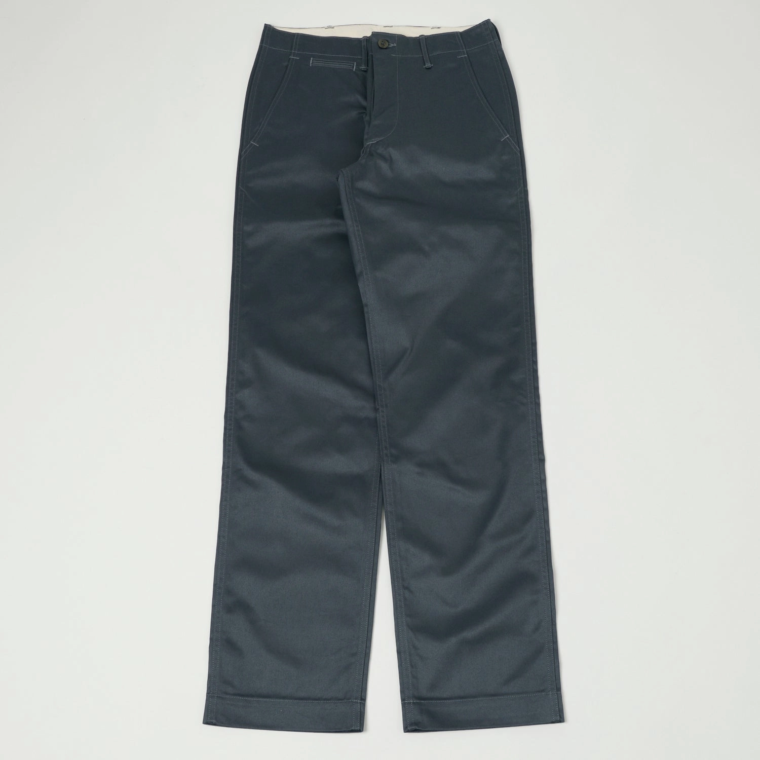 Warehouse & Co 1082 Duck Digger Chino - Blue Grey Minimal Bulk Breathable Performance Wear
