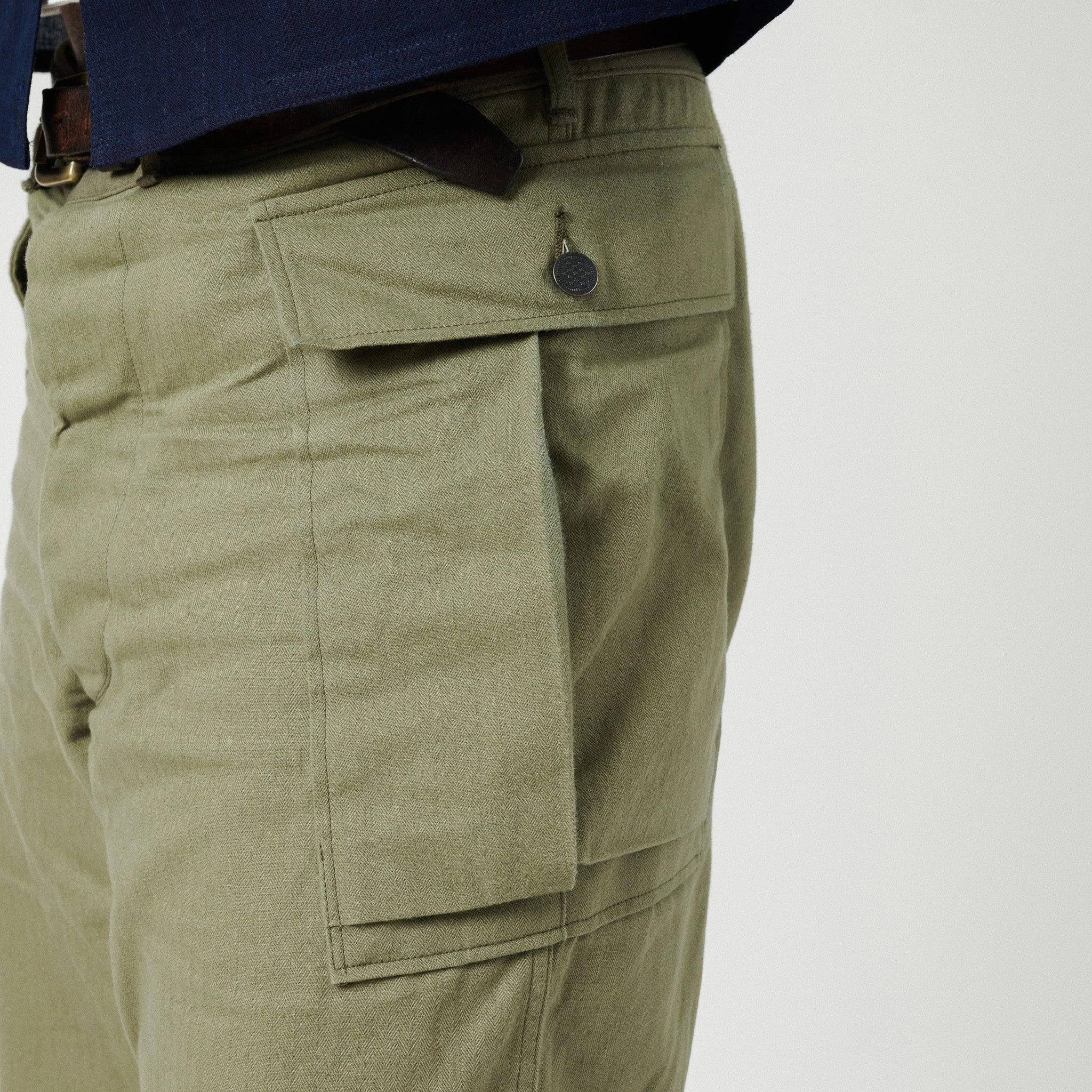 No Gap Waist Wind Resistance Warehouse & Co 1098 U.S. Army Herringbone Twill Pant - Olive Drab