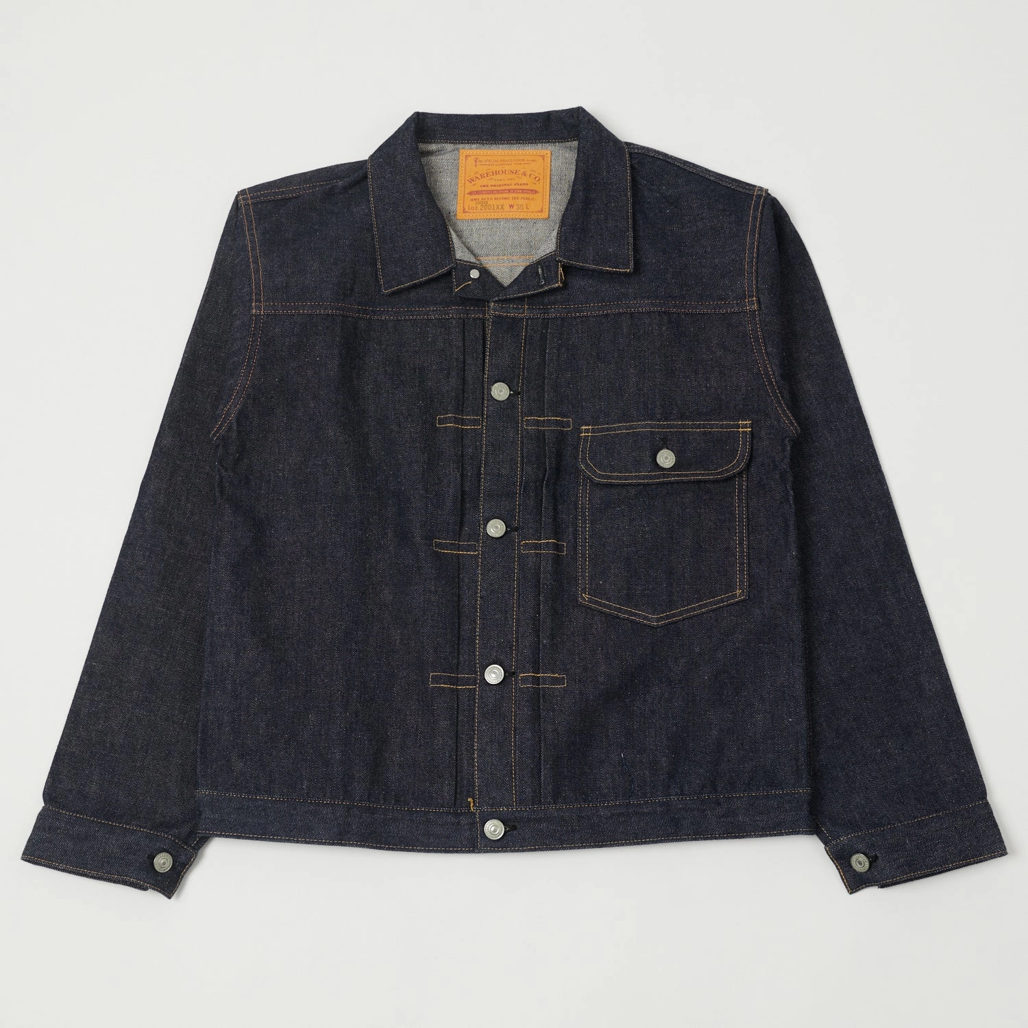 Mid Length Warehouse & Co 2001XX (2000XX) 1947 Model Type I Denim Jacket - Raw
