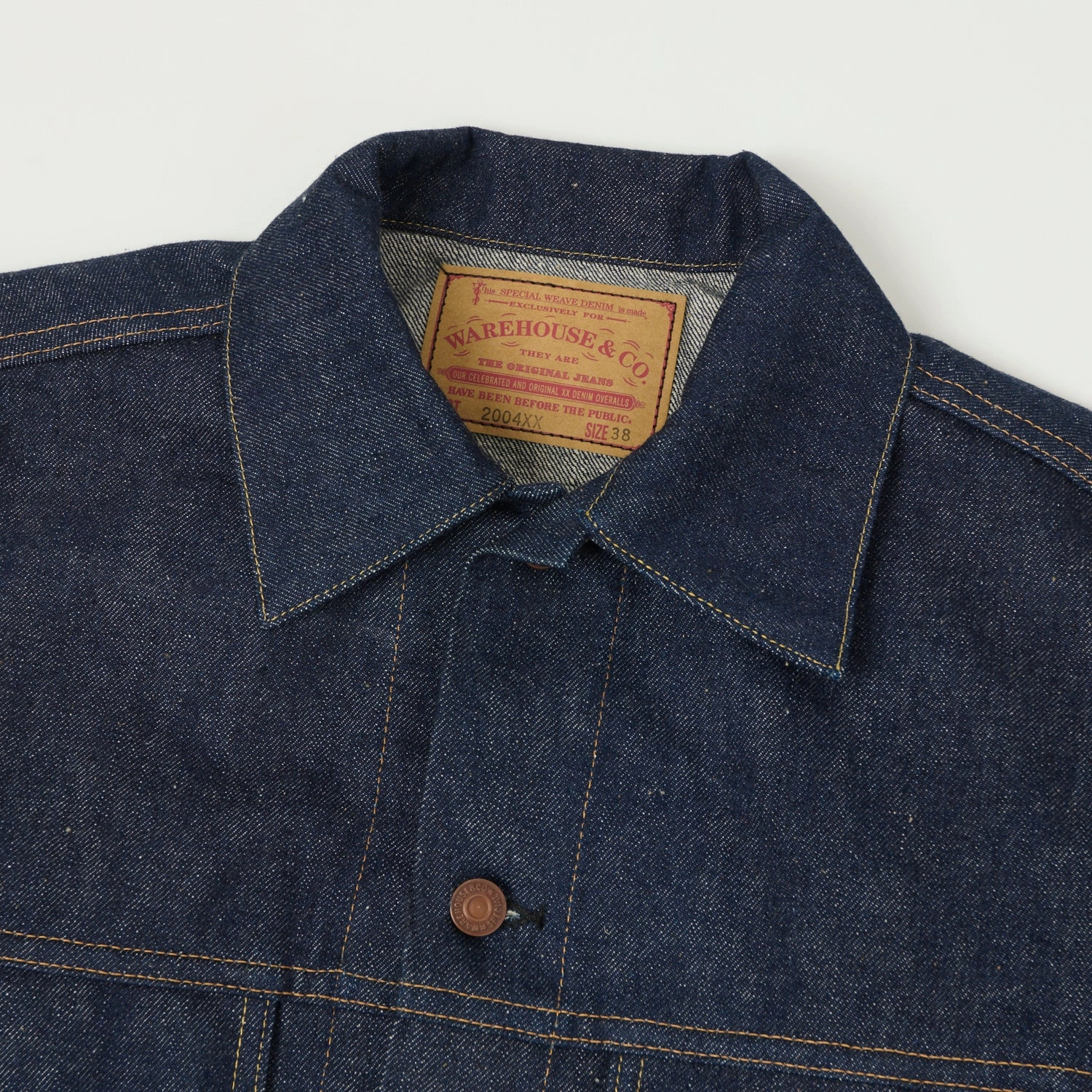Double Breasted Weather Ready Warehouse & Co 2004XX Type III Denim Jacket - Raw