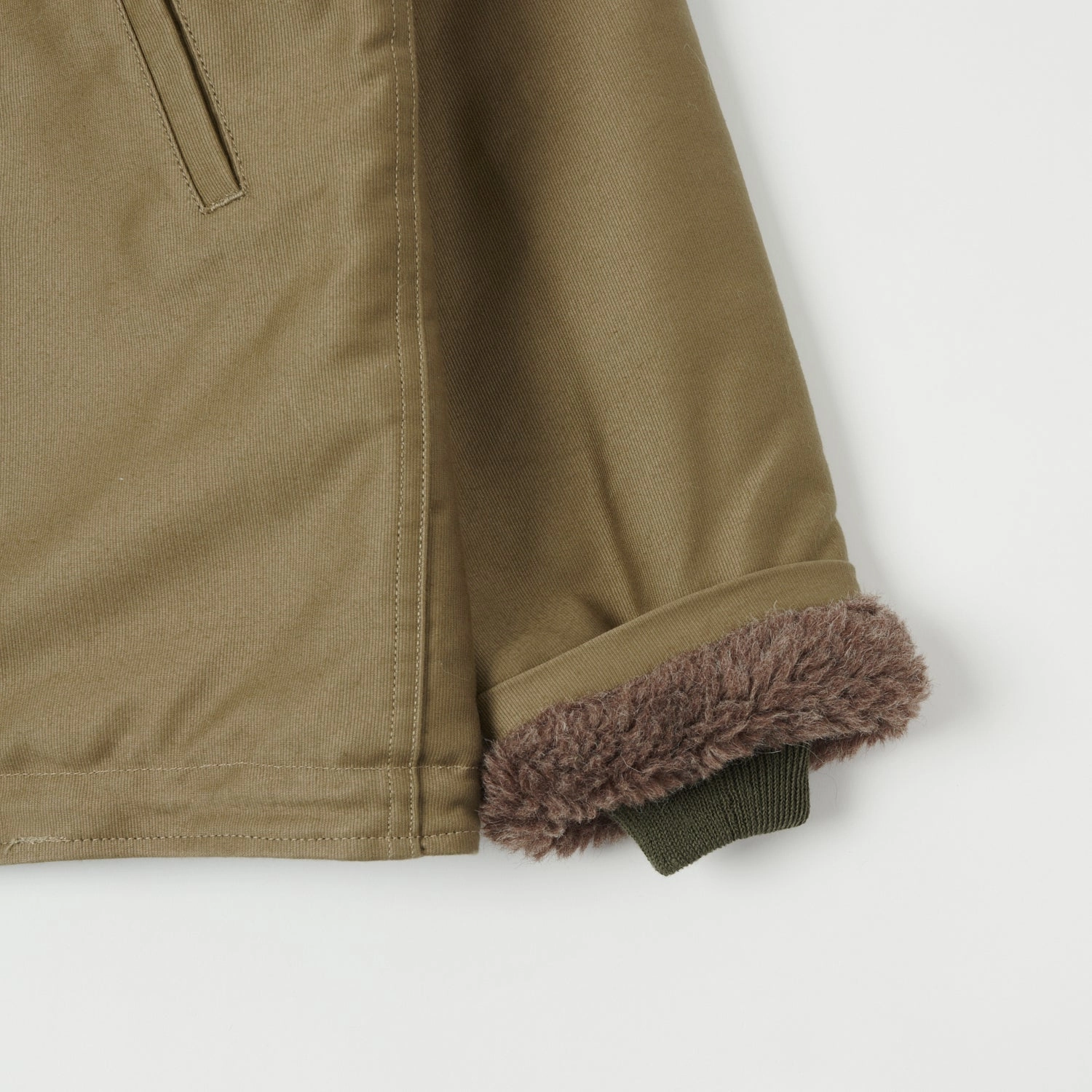 Flexible Joint Articulation Warehouse & Co 2181 N-1 U.S. Navy Deck Jacket - Khaki