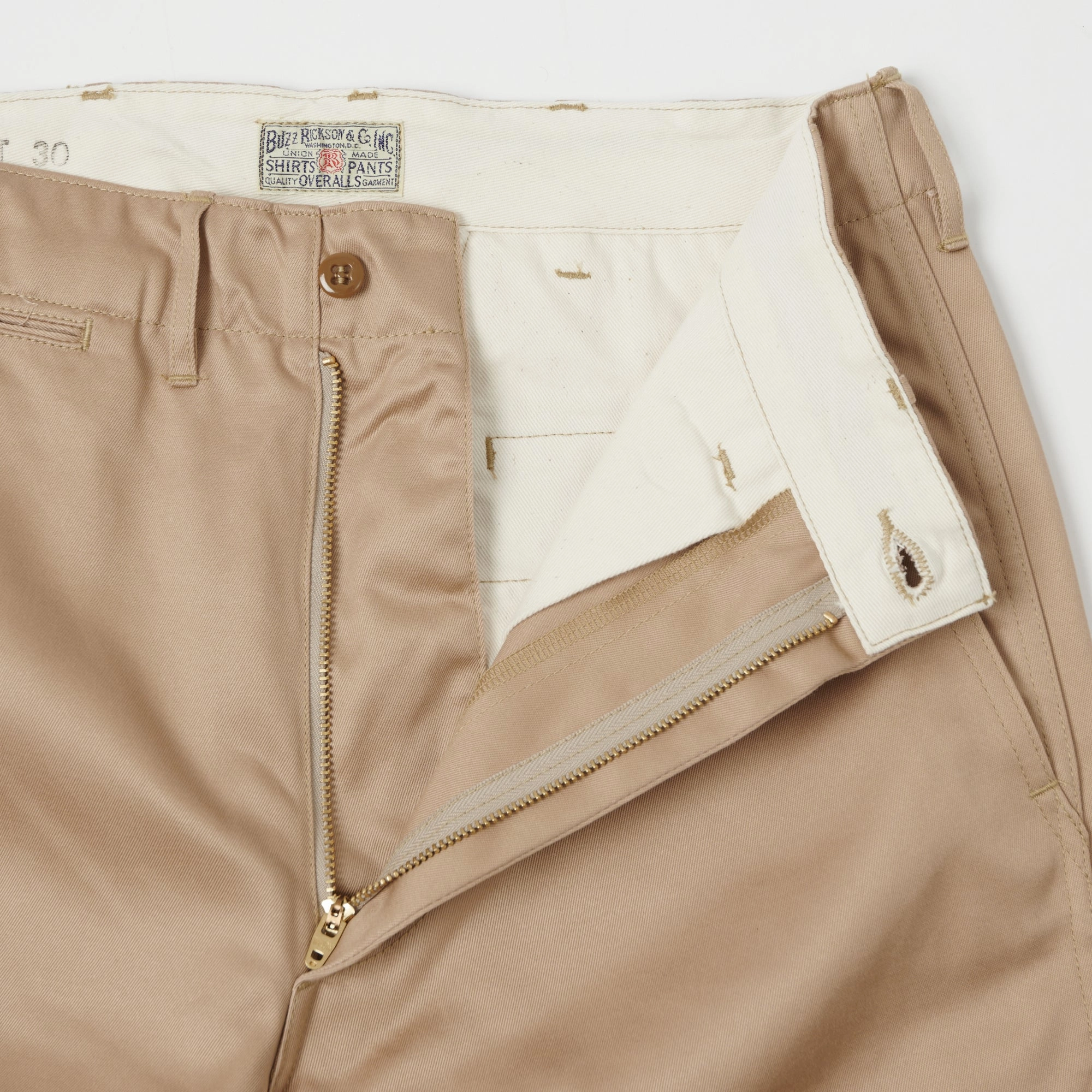 Sporty Comfort Wear Comfort Layer Wear Buzz Rickson's Original-Spec. Chino - Beige