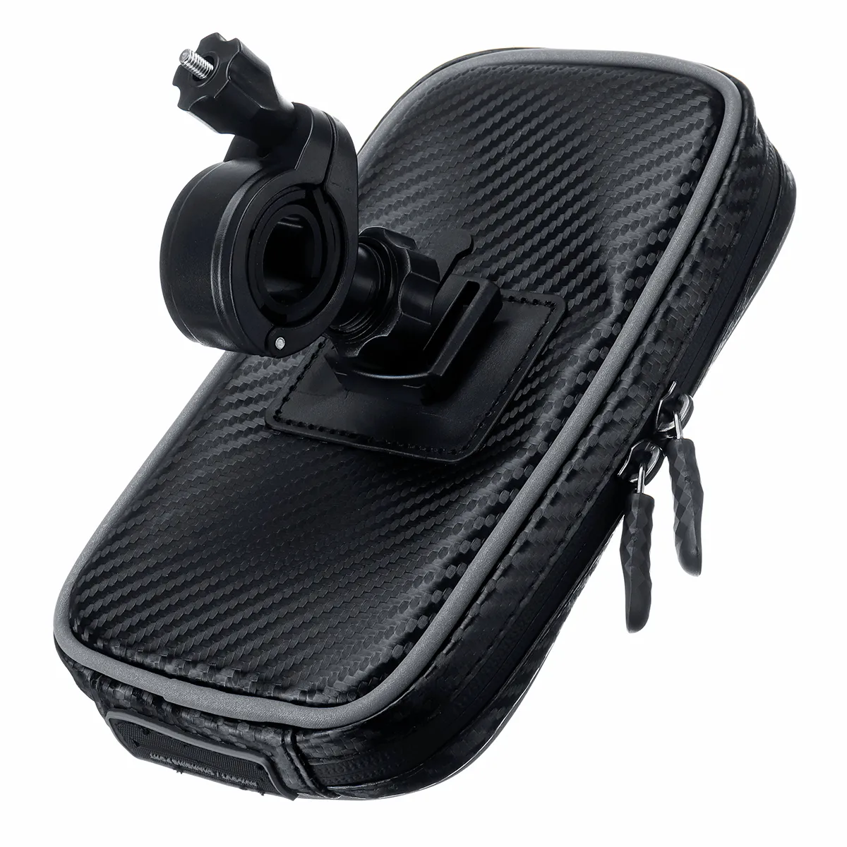 Waterproof Touch Screen Phone Pouch Bag Motorcycle Cycling Bike Handlebar Tube Mount Rotatable