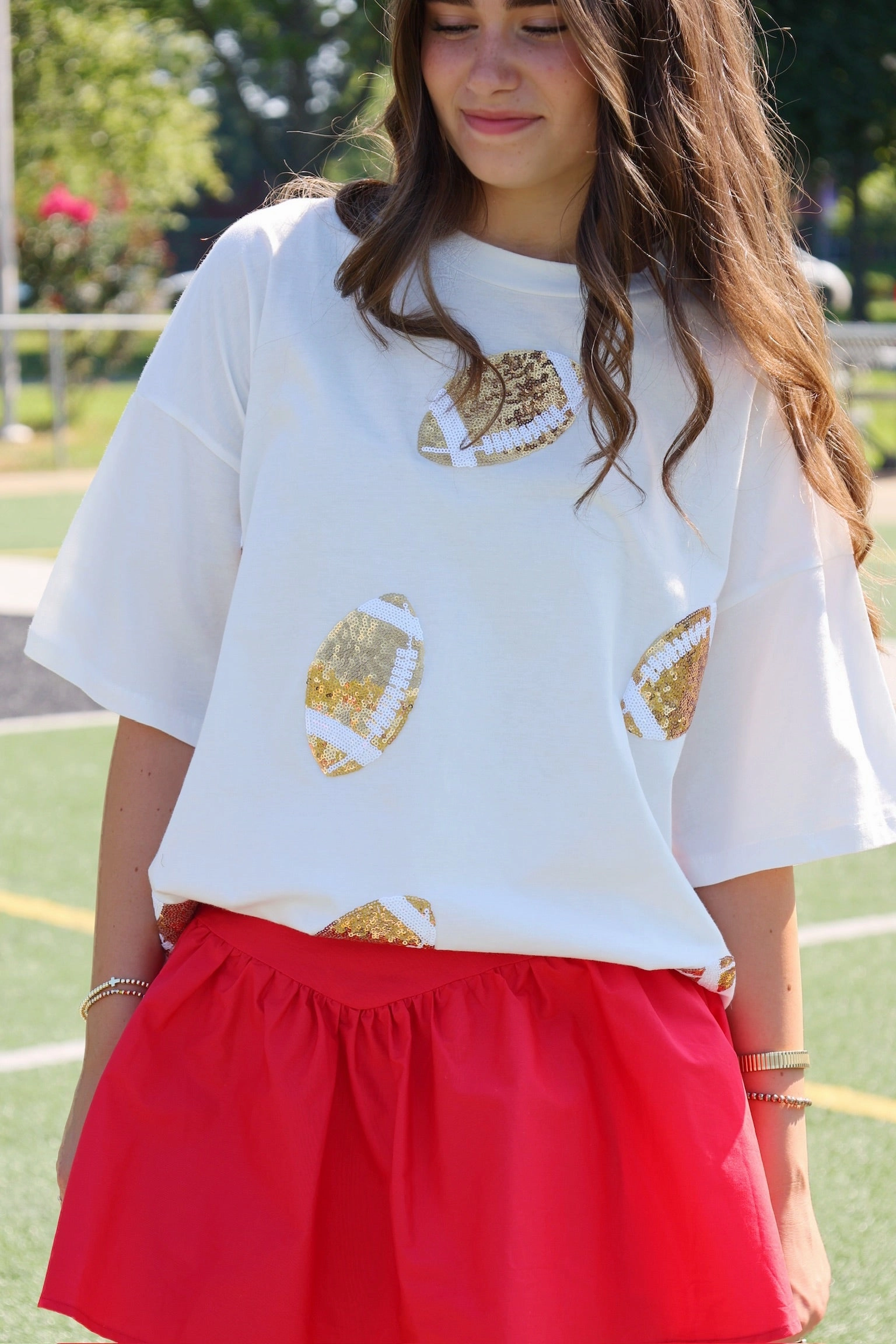 ButterSoftTexture Game Day Sequin Tee