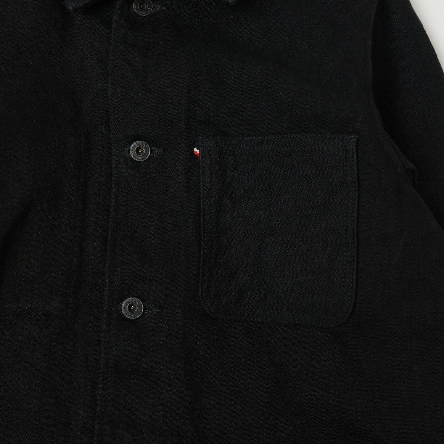 ONI Denim 03502ZR-BKBK 'Secret Denim' Coverall Jacket - Rinsed - Black TemperatureRegulating Tech
