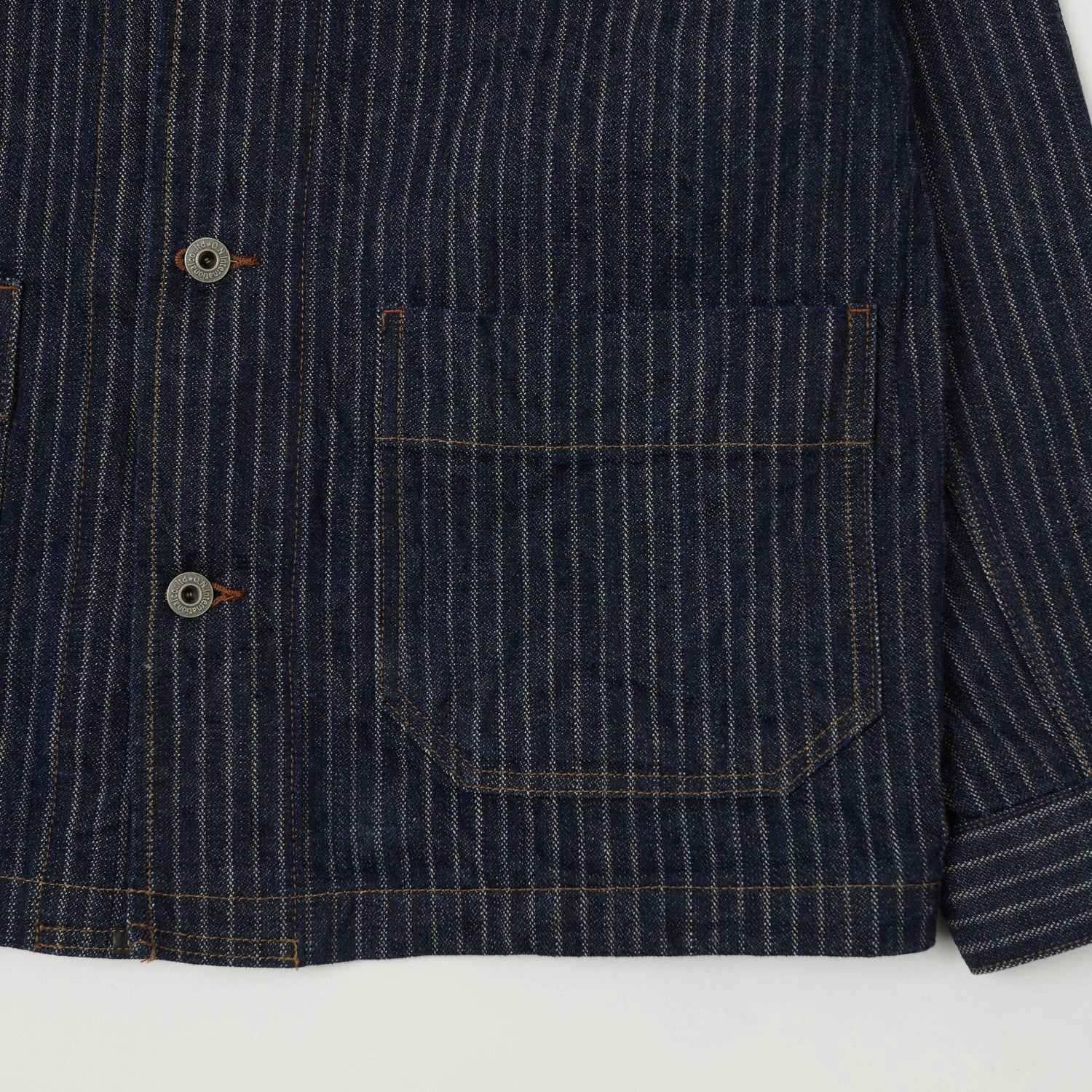 Hypoallergenic Fiber Filling ONI Denim 03101-HJS 12oz Drop Needle Coverall Jacket - One Wash