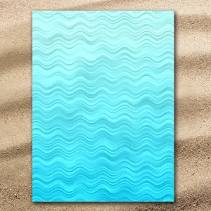 Waves of Blue Extra Large Beach Towel