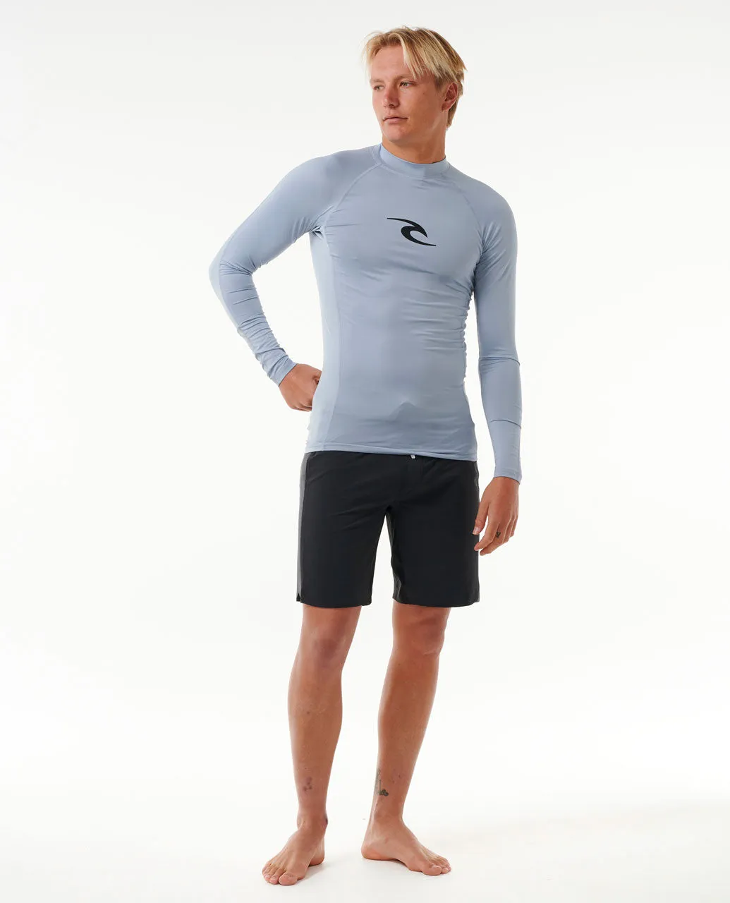 Waves UV Long Sleeve Rash Vest - Sparky Blue