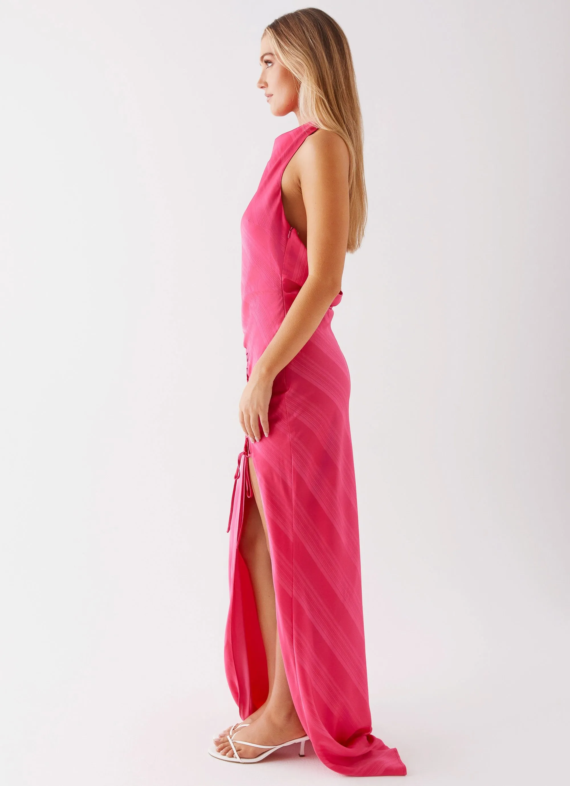 Heartbeat Maxi Dress - Pink Tagless label Multipocket Style