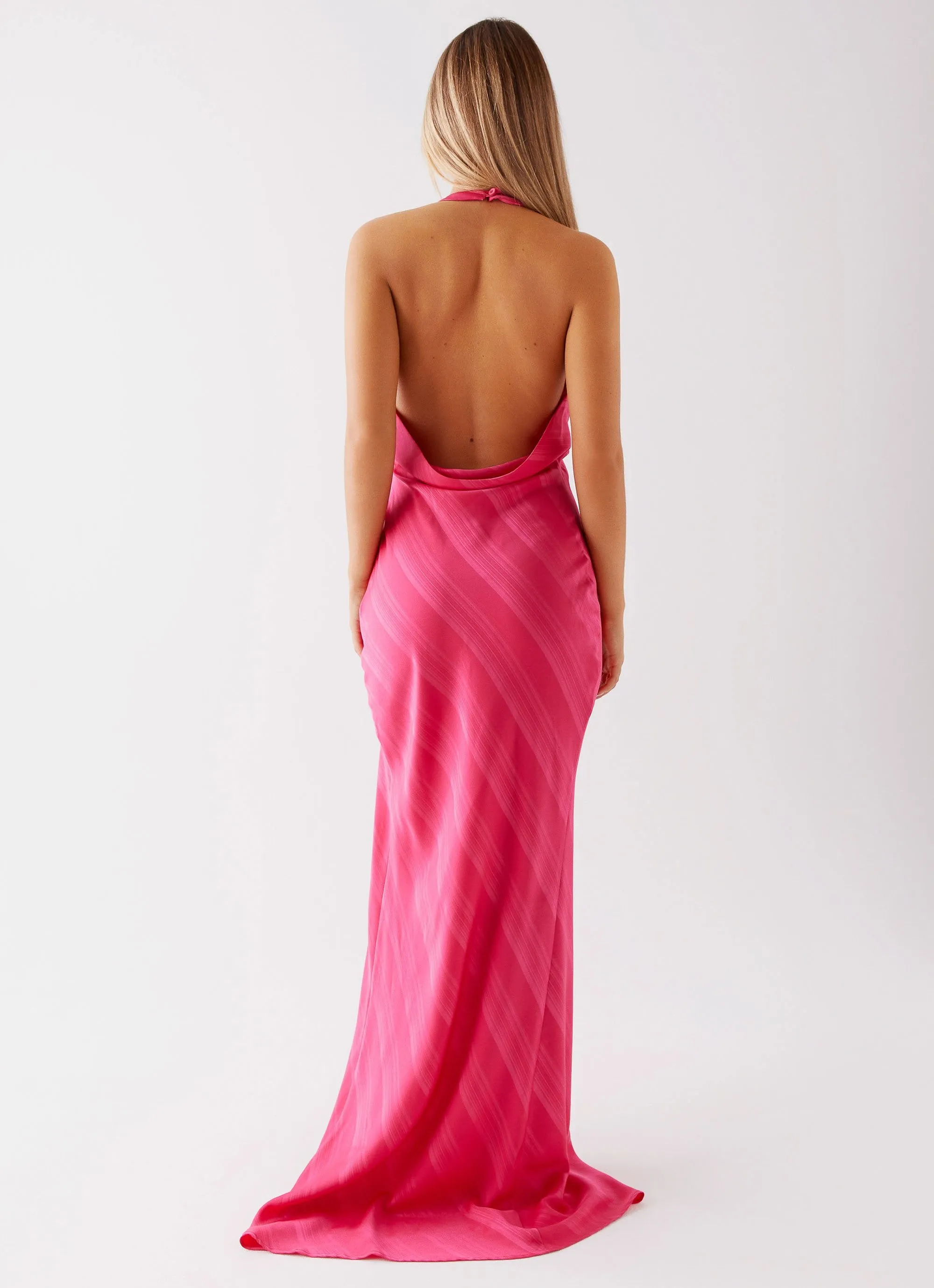 Heartbeat Maxi Dress - Pink Layered Look Relaxed Comfort
