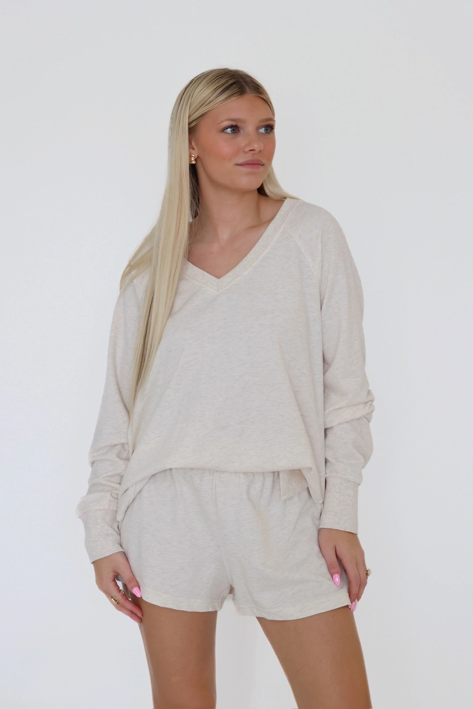 Sport Top sporty wear Weekender Short- Light Oatmeal Heather