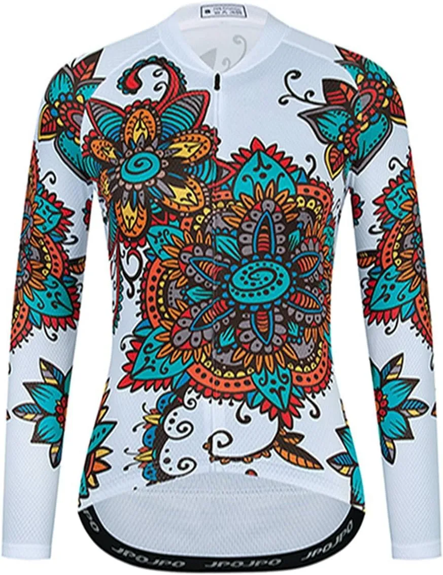 Weimostar Women's Long Sleeve MTB Cycling Mountain Bike Jersey Biking Shirt Jacket Tops Breathable