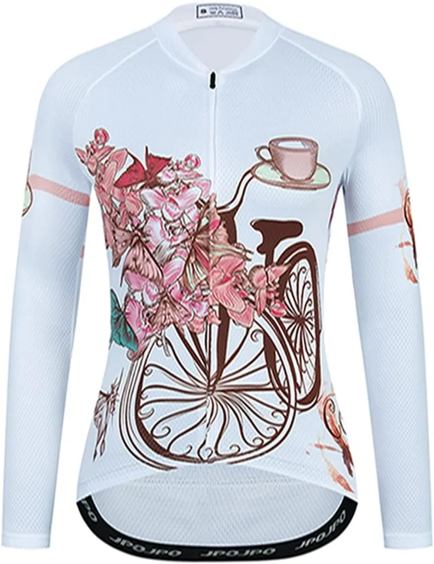 Weimostar Women's Long Sleeve MTB Cycling Mountain Bike Jersey Biking Shirt Jacket Tops Breathable