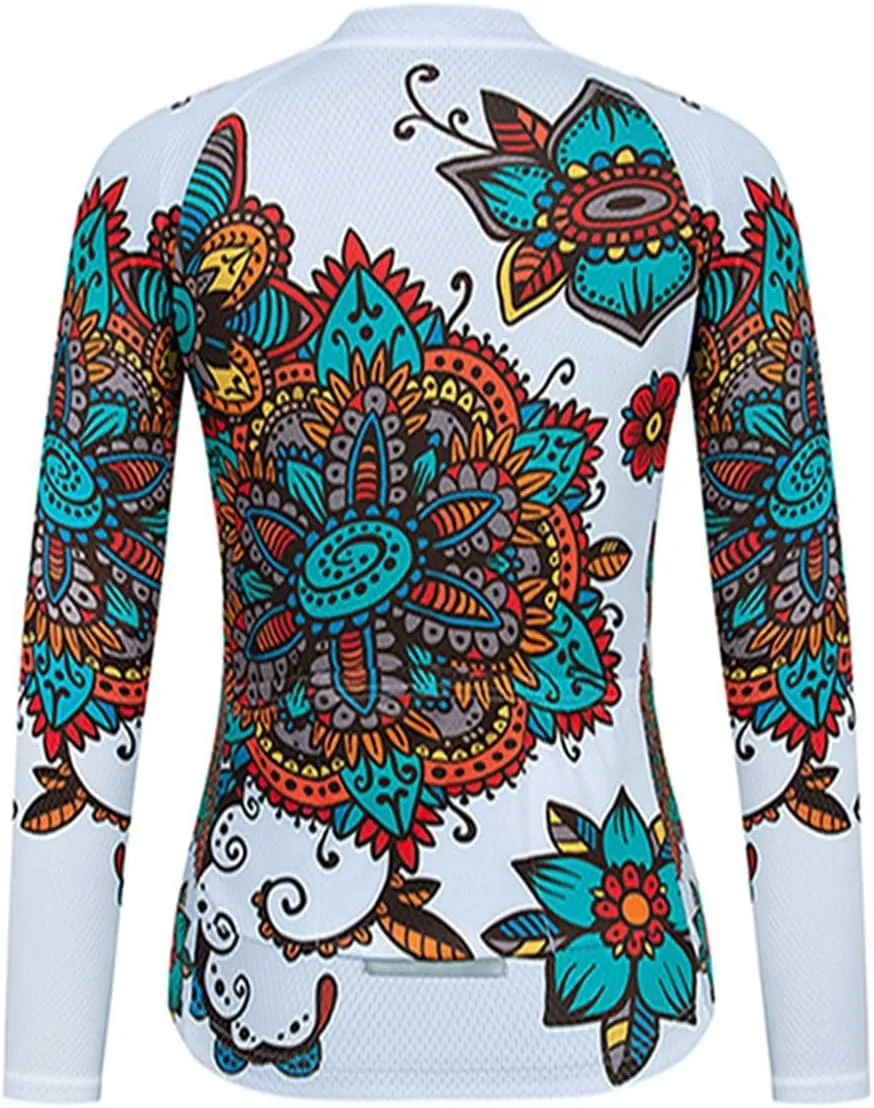 Weimostar Women's Long Sleeve MTB Cycling Mountain Bike Jersey Biking Shirt Jacket Tops Breathable