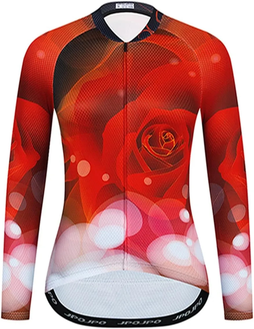 Weimostar Women's Long Sleeve MTB Cycling Mountain Bike Jersey Biking Shirt Jacket Tops Breathable