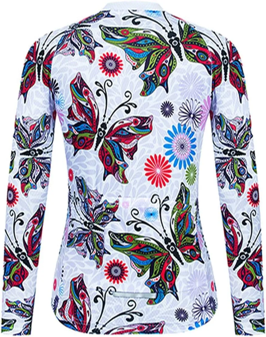 Weimostar Women's Long Sleeve MTB Cycling Mountain Bike Jersey Biking Shirt Jacket Tops Breathable