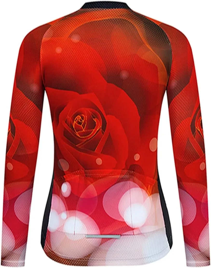 Weimostar Women's Long Sleeve MTB Cycling Mountain Bike Jersey Biking Shirt Jacket Tops Breathable
