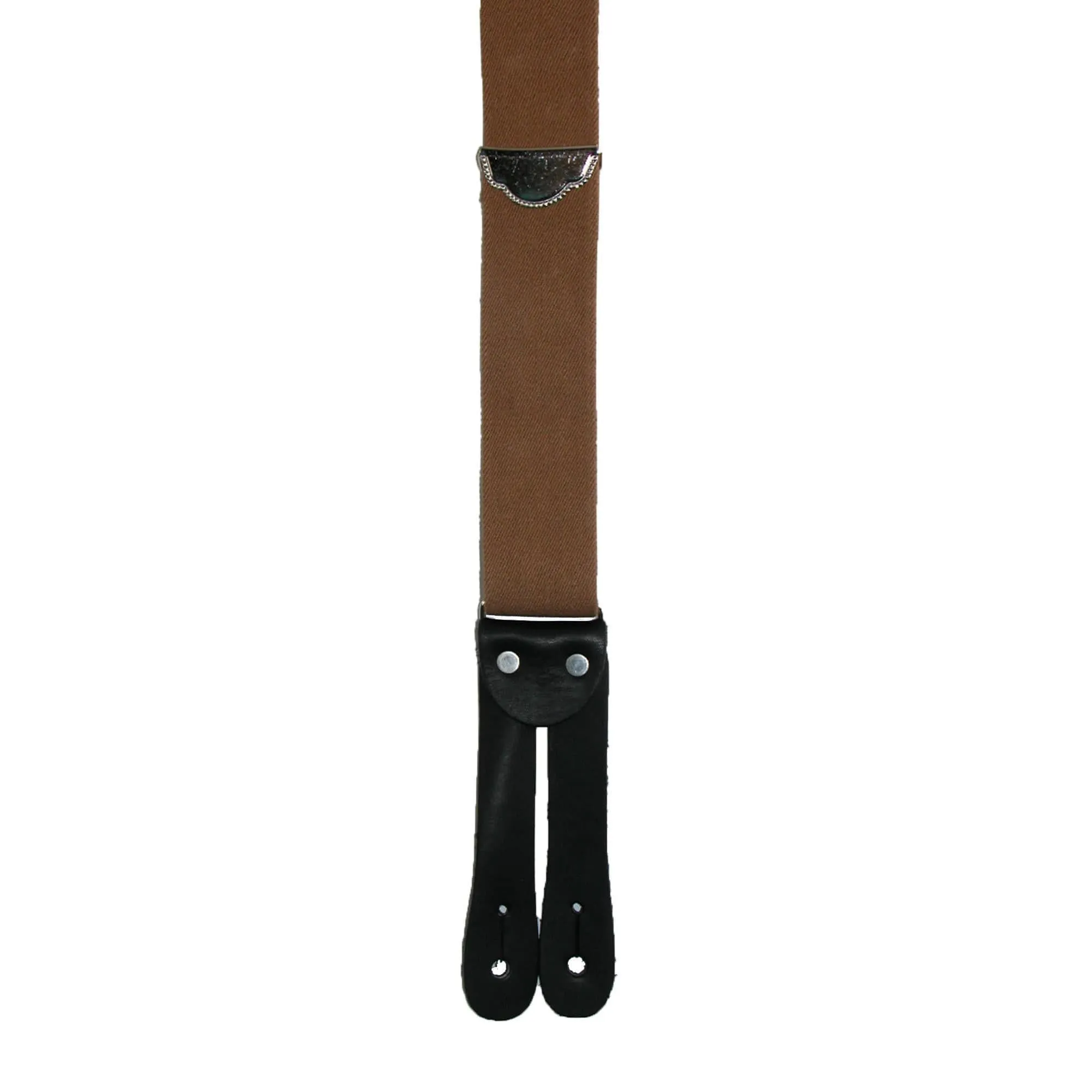 Welch Men's Elastic Button End Double Face Suspender with Bachelor Buttons