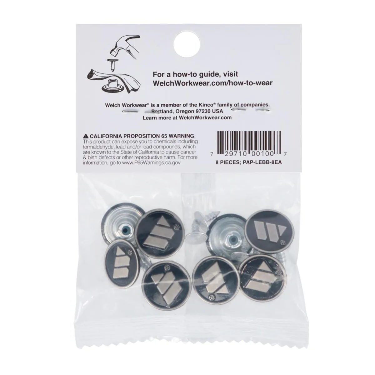 Welch Men's Elastic Button End Double Face Suspender with Bachelor Buttons