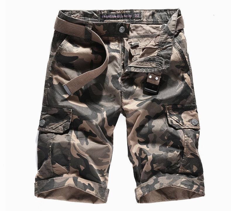 West Louis? Camouflage Cargo Cotton Shorts Easy Movement Fit