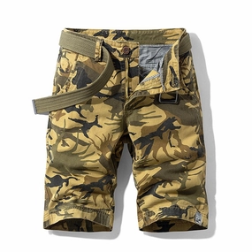 West Louis? Fashion Cotton Camouflage Shorts Friction Reducing Lining Sporty Vibe Wear
