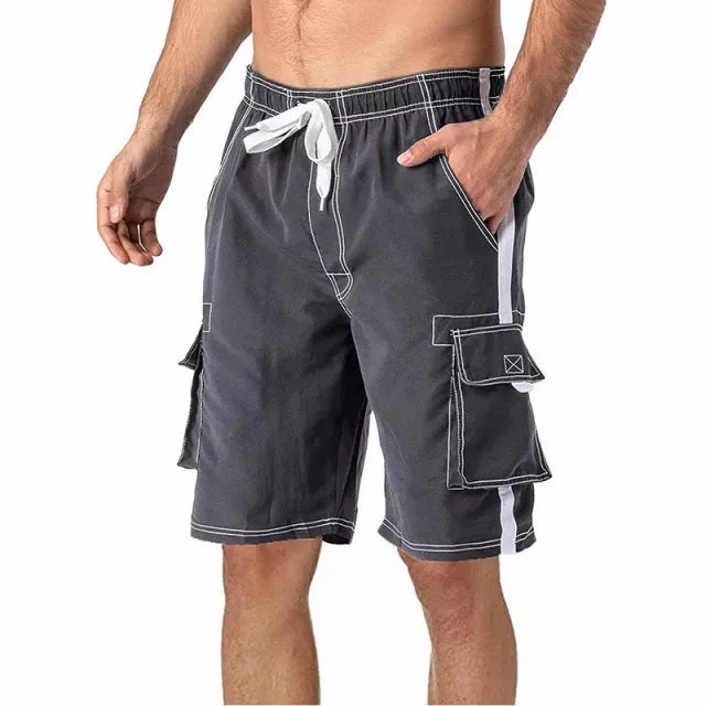 West Louis? Hiking Camping Cargo Shorts Elastic Fit